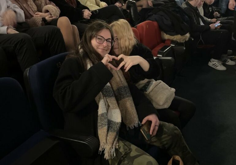 Spektakl teatralny „Tango” w Rzeszowie z udziałem uczniów  Zespołu Szkół Zawodowych im. Kard. Stefana Wyszyńskiego w Dynowie.