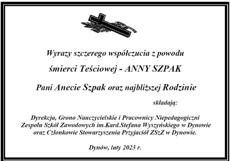 Wyrazy szczerego współczucia