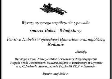 Wyrazy współczucia...