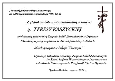 "Niech spoczywa w Pokoju Wiecznym"
