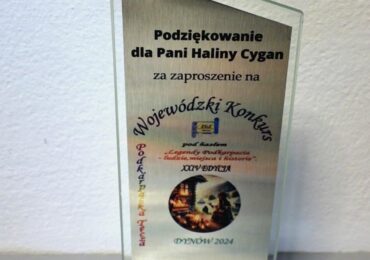 Podziękowanie dla ZSzZ w Dynowie za organizację XXIV edycji Podkarpackiej Tęczy......