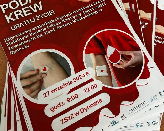 Kampania informacyjna dotyczącą akcji krwiodawstwa