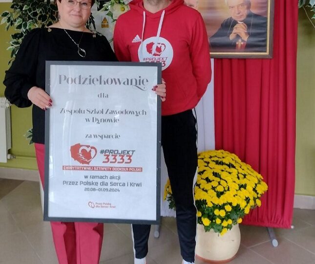 Podziękowanie   za Wsparcie akcji #projekt3333 - Przez Polskę dla Serca i Krwi.