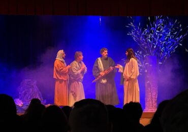 Udział uczniów Zespołu Szkół Zawodowych w Dynowie  w Misterium Męki Pańskiej.