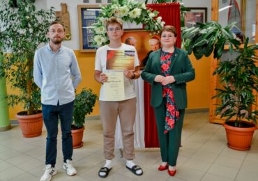 II miejsce Kamila Mioduchowskiego w konkursie na plakat „Ochrona środowiska – teraźniejszość i przyszłość”.