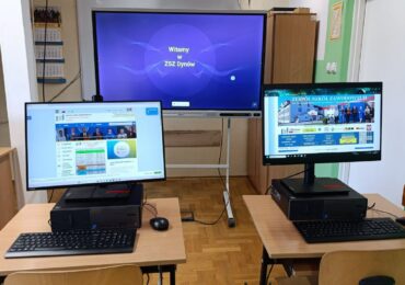 Nowe pracownie komputerowe dla Zespołu Szkół Zawodowych im. Kardynała Stefana Wyszyńskiego w Dynowie.