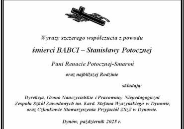 Wyrazy współczucia.