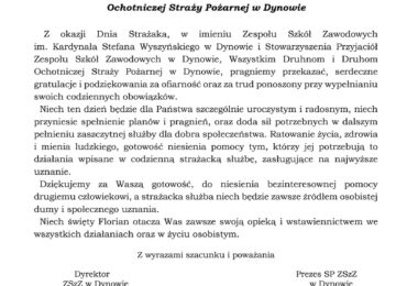Obchody Dnia Strażaka zorganizowane przez Ochotniczą Straż Pożarną w Dynowie