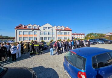 Próbna ewakuacja w naszej szkole.