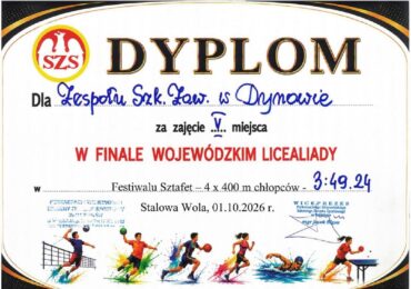 Finał Wojewódzki w ramach Licealiady - Festiwal Sztafet w Stalowej Woli.
