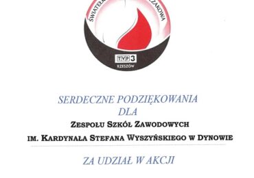 Podziękowanie za "Światełko pamięci dla Łyczakowa"