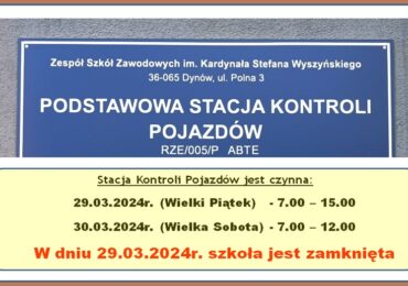 INFORMACJA - STACJI KONTROLI POJAZDÓW