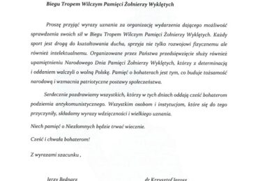 13. edycja biegu „Tropem Wilczym. Bieg Pamięci Żołnierzy Wyklętych” w Dynowie.