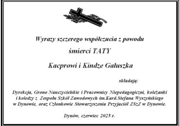 Zmarł Tato Kacpra i Kingi Gałuszka