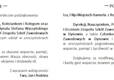 Podziękowania