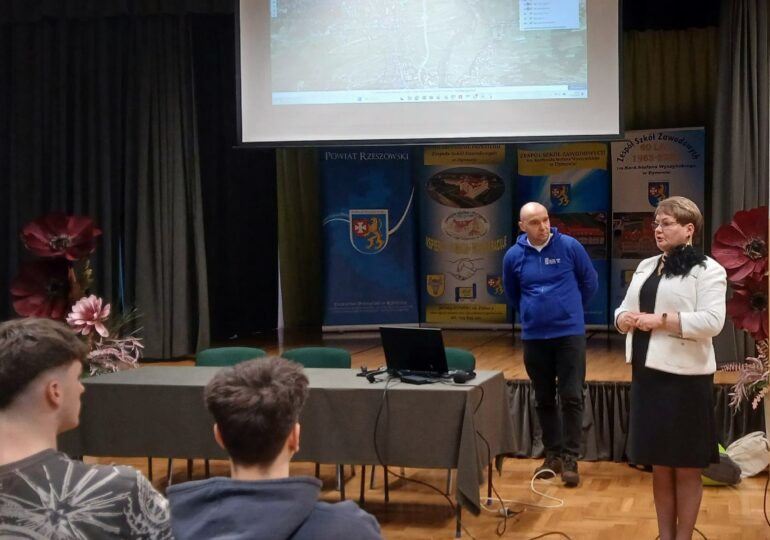 Spotkanie uczniów z przedstawicielem Politechniki Rzeszowskiej.
